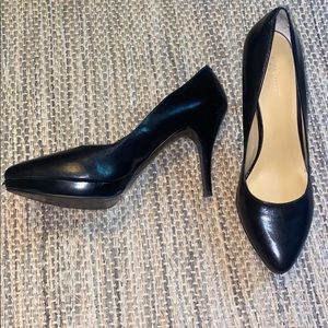 Plain Black Nine West High Heels